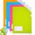 4 Pack Heavy Duty Folders with Clear Pockets, Assorted Colors for School Office Home File folders