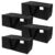 4‑Pack Heavy‑Duty Moving Storage Bags, Reusable Foldable Organizer Totes With Double‑Stitched Handles & Backpack Straps, Clear Tag Pocket For Dorm Home Relocation, Black