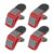 4 Pack Paint Brush Holder Clips with Paint Can Opener, Plastic Brush Support Tools for Painting DIY and Home Improvement Projects