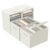 4 packs Beige Clothes Organizers Storage, 5 Divided Wardrobe Closet Box