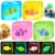 4 Pack Slow Rising Squeeze Stress Cube, Stretchy Squishy Sensory Fidget Toy