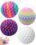 4 Pack Spiky Stress Balls,3D Printed Plastic Massage Balls