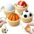 4 Pack Sports Ball Keyboard Fidget Clicker Keychain, Basketball Football Volleyball Golf Stress Relief Sensory Toy for Adults, Portable Anxiety Fidget Toy for Office Travel Home, Boost Focus