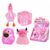 4 Pack Squishy Toys, Jumbo Giant Slow Rising Stress Relief Toy Glitter Transparent Cheese Squeeze Fidget Squeezable Toy Ball Relaxing Sensory for Office Classroom Anxiety Calming