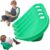 4 Packs Scoop Rocker Chairs Green, Portable Floor Seating for Classroom, Flexible Seating for Classroom Elementary, Plastic Wobble Reading Chair with Back Support, Fun Sensory Egg Chair with Handle