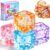 4 Pack Stress Cube Fidget Toys, Ice Cubes Squishies for Adults