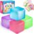 4 Pack Stress Cube, Slow Rising Ice Cube Stress Balls for Adults Kids, Sensory Fidget Toy for Anxiety Relief, Square Shape Squishy Balls for Classroom Prizes, Cube Squishy for Party Favors