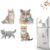 4PCS 2D Acrylic Diamond Art Fridge Magnet Kit British Shorthair Design