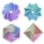 4PCS 3D Printed Fidget Toys,Fractal Hexagon Stress Toys for Kids Adults