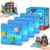 4PCS 4″ x 4″ Magnetic Building Block Base Plates for Kids, Strong Grip Magnetic blocks Base Compatible with Most Popular Magnetic Blocks & Cubes, STEM Educational Toys for Boys Girls Ages 3+ (Water）