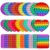 4pcs 5in Random Pop Bubble Fidget Sensory Toys, Pop Toy Bulk for Party Favor, Classroom Student Prizes Easter Basket Goodie Bag Stuffers Christmas Valentine Gift for Kid