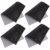 4pcs Black Pu Rhinestone Sheet for DIY Decor and Personal Decoration
