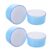 4pcs Blue Plastic Sponge Finger Moistener for Bills and Documents