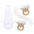 4PCS Bride to Be Sash and Veil, Bride Diamond Ring Balloons Accessories for Bachelorette Bridal Shower Engagement Wedding Party Decorations
