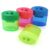 4PCS Bright Color Handheld Sharpeners High Carbon Steel Sturdy for Home Writing Tool Clear Shavings Container Sharpener