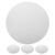 4pcs Canvas Board for Beginners 40cm Circular White Painting Panel