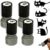 4PCS Cat Pattern Self Inking Stamps Set Round Halloween Cat Design with Black Ink, Mini Kitten Stamps for Cards Treat Bags Scrapbooking Crafts, Great Teacher Rewards & Journal Decor