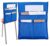 4pcs Chair Buddy Storage Pocket 19×16.5inch Chair Back Organizer Chart Blue with Name Tag Label Slot Students Seat Chairback Multiple