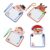 4PCS Christmas Whiteboard Erasable Double-Sided Whiteboard Toddler Drawing Board Hanging Memo Board Double Side Drawing Toddler Toy