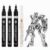4 Pcs Chrome Paint Markers, Metallic Silver Paint Pen Permanent Mirror Pens