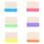 4pcs Colorful Sticky Tabs Plastic Index Labels for Students