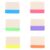 4pcs Colorful Sticky Tabs Plastic Index Sticker Note Labels