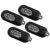 4Pcs Digital Mini Timers, Portable Stopwatch with Large Button, Scratch Resistant Timer for Cooking, Sports & Classroom