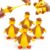 4PCS Duck Squishy Fidget Toys, Cute Squishy Duck Stress Relief Squeeze Toys