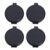 4pcs Fingerprint Ink Pad Privacy Security for Black Identification