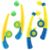 4 Pcs Fishing Rod Pole Pool Toy,Fishing Bath Toys Game for Bath Time Carnival,Educational Learning Toys for Children Magnetic Fishing Rod Game