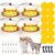 4 Pcs Flea Traps for Inside Your Home, Indoor Electric Flea Trap Light with 12 Sticky Refill Discs & 12 Bulbs & 4 Electric Wires -Sticky Trap for Fly,Moth,Gnat,Bed Bug Catcher for Carpet