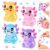 4PCS Glitter Sitting Axolotl Stress Relief Ball Axolotl Sensory Fidget Toys