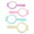 4pcs Handheld Magnifier for Portable Abs Plastic Large Viewing Area