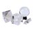 4pcs K9 Optical Glass Set 40mm 50MM 60MM Cube Lens Ball Prism Pyramid