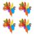 4PCS Lovely Cartoon Animal Wind Spinner Durability Garden Pinwheels for Yard and Patios Decoration Fun Animal Shape Windmills