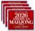 4 PCS Mah Jong Large Size Card 2026, Large Print American 2026 Mah Jongg Standard Hands & Rules Cards, Mah jong Cards Latest Revision, Easy-to-Read Reference Accessories for Beginners & Lovers