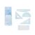 4Pcs Math Geometry Ruler Set with Straight Ruler Set Square Protractor for Drawing Geometry Drawing Tool Rulers Square Protractor