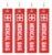 4 Pcs Medical Bag Tag Double-Sided Medical Tags for Luggage Medicals ID Tag