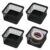 4 Pcs Paper Clip Holder, Mesh Metal Paperclip Holders for Desk, Square