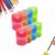 4 Pcs Pencil Sharpeners with Lid, 2025 New Dual Holes Compact Colored Handheld Pencil Sharpener, Multicolor Little Sharpener Suitable for Crayons Pastel Colouring Liners Pencils (Circle-8 PCS)