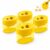 4 Pcs Pencil Sharpeners with Lid, 2026 Colored Dual Hole Pencil Sharpener (Yellow, Oval)