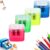 4 PCS Pencil Sharpeners with Lid, Dual Holes Colorful Manual Small Manual Pencil Sharpener, Portable Sharpeners Compatible with Standard Jumbo Pencils for School Home Office Artists，Mix * 4Pcs