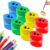 4 Pcs Pencil Sharpeners with Lid,New Dual Holes Compact Colored Handheld Pencil Sharpener,Mini Portable Sharpener Plastic Suitable for Crayons Pastel Colouring Liners Pencils ，8 PC