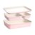 4pcs Pink Ceramic Non-Stick Baking Set, Cookie Sheet, Baking Tray, Cake Pan and Loaf Pan Household Bakeware Kit