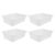 4pcs Plastic Lab Tray Rectangular Chemical Reagent Storage