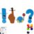 4 Pcs Punctuation Pal Magnets,Punctuation Pals Magnetic Whiteboard Accents with 6 Magnetic Nails,6 Inches Tall and 3 Inches for the Period, Blackboard, for Refrigerator, School Use，4 pcs
