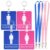 4 PCS Restroom Passe, Bathroom Passes for Classrooms Business