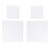 4pcs Square Cotton Oil Painting Canvas Frame Set