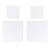 4pcs Square Cotton Wood Artist Stretched Canvas for Oil Painting
