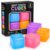 4Pcs Stress Cube Sensory Fidget Toys for Anxiety Stress Relief, Slow Rising Fidget Cube Squeeze Toys, Squishy Cube Filled with Substance